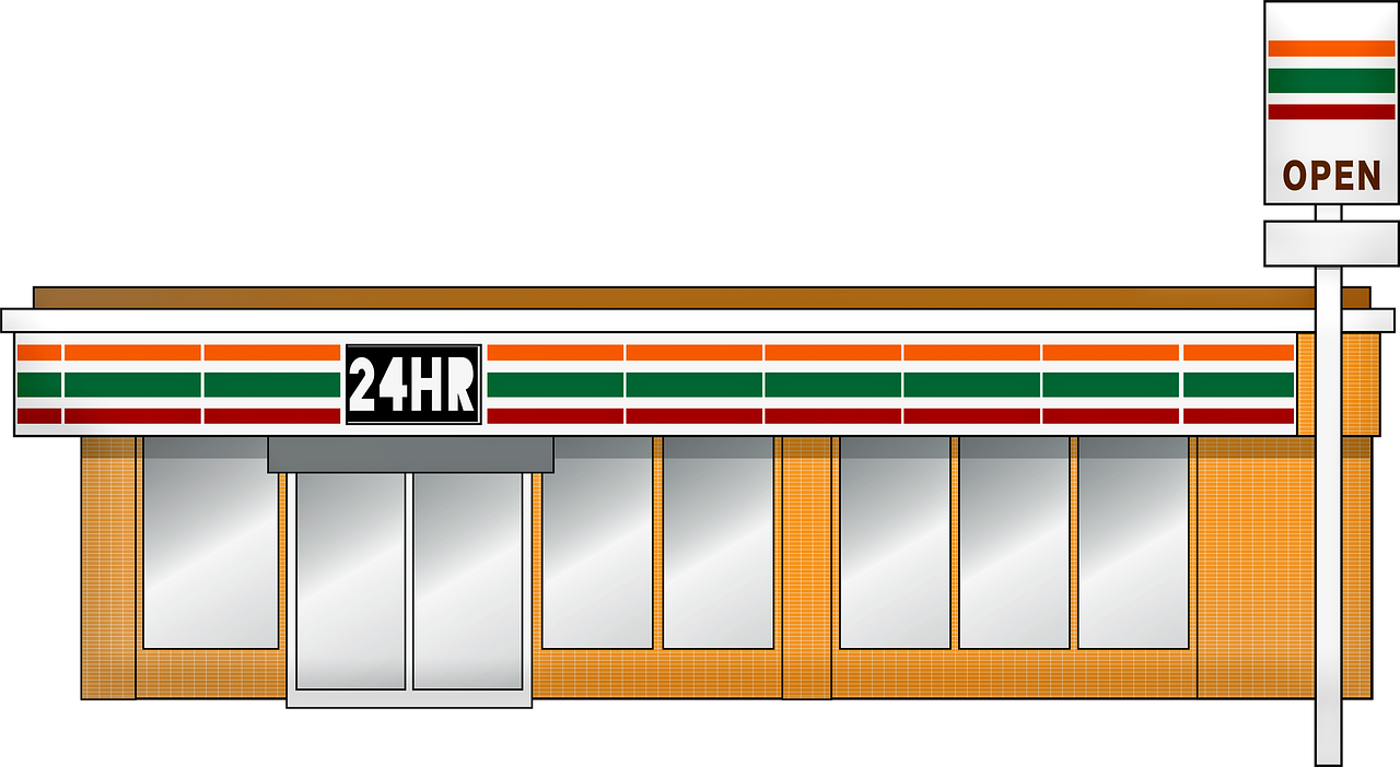 Illustration of store front