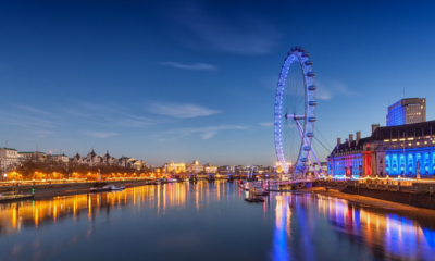 London at night