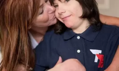Charlotte Caldwell with her son, Billy.