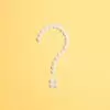 A white question mark ? symbol on a yellow background