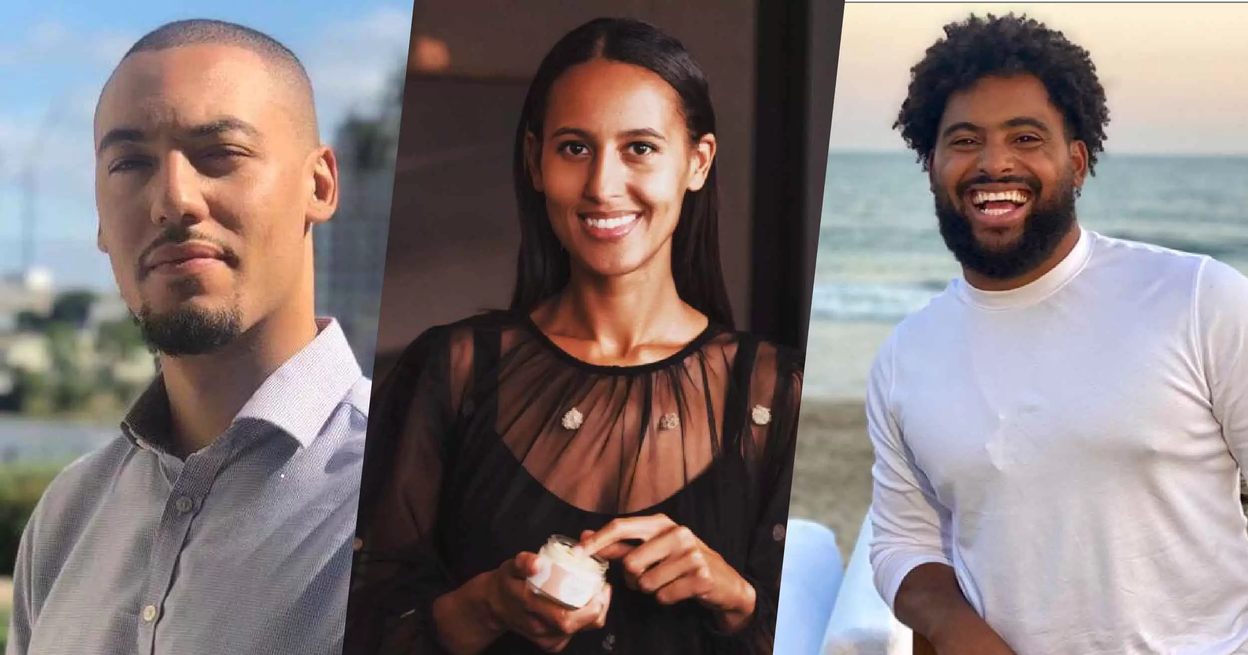 Three images of black CBD business owners aligned side by side