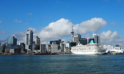 Cruise ship at Aukland harbour