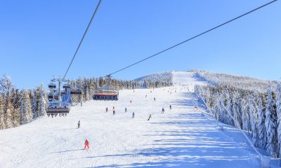 Ski slope from summit of Male Skrzyczne to Skrzyczenska Hala