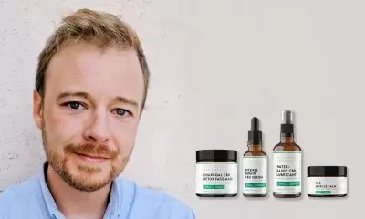 Rick with CBD products