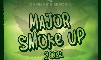 Major Smke Up 2021 green banner