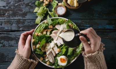 Chicken salad drizzled with our CBD salad dressing.