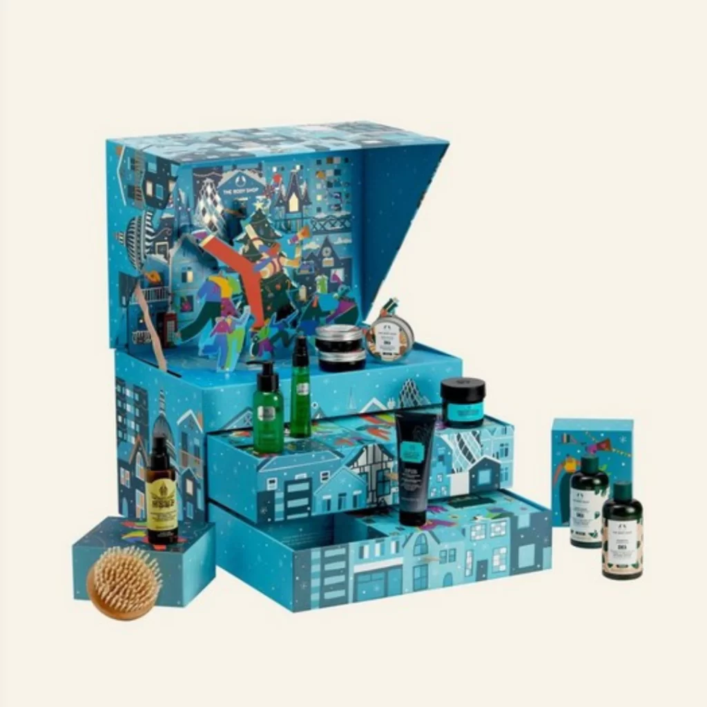 The Body Shop advent calendar for 2021, one of our best alternative advent calendars for this Christmas period.