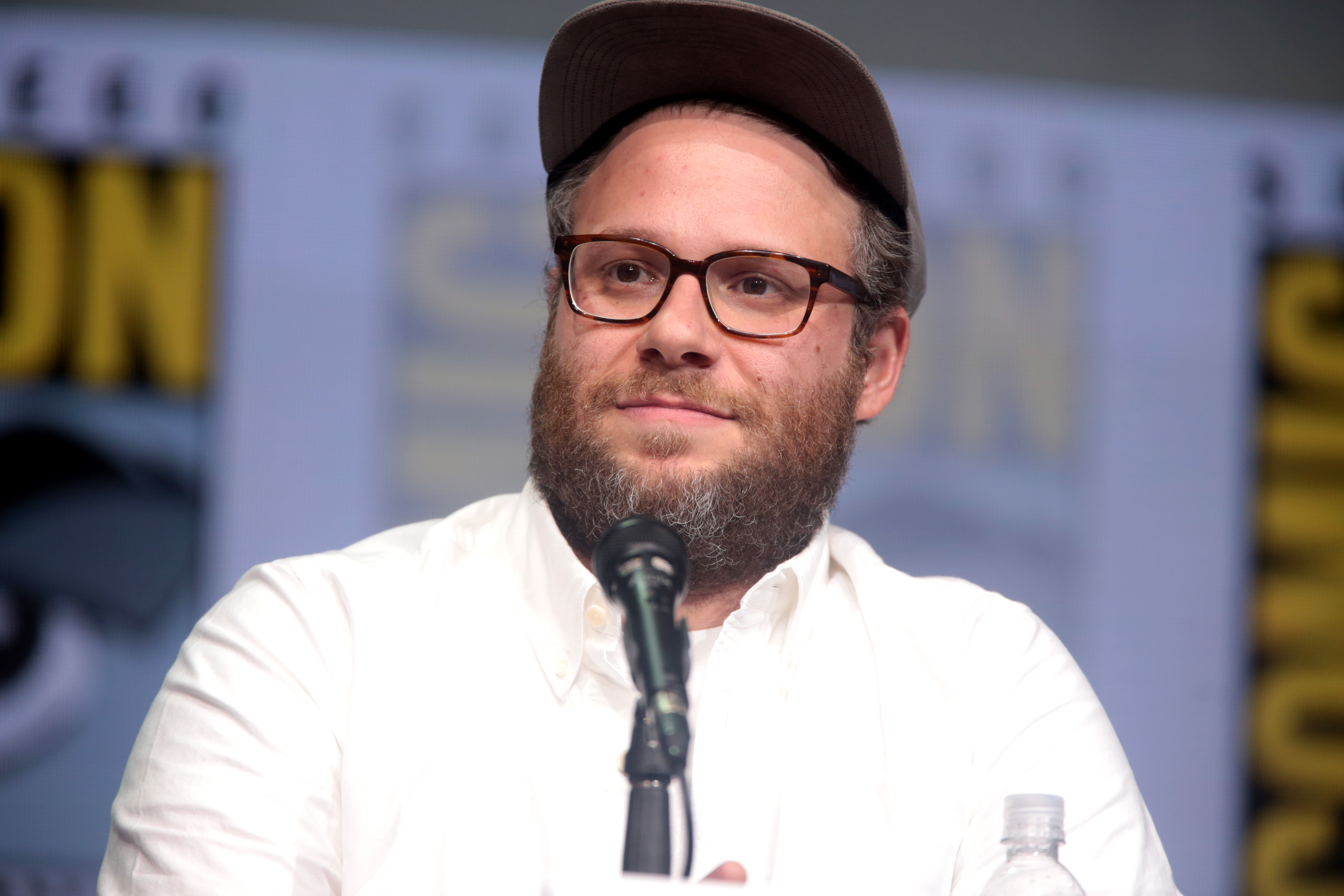 seth rogan being interviewed about his business Houseplant