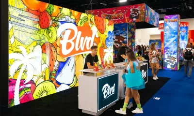 exhibition stand for a cbd brand at the alternative products expo