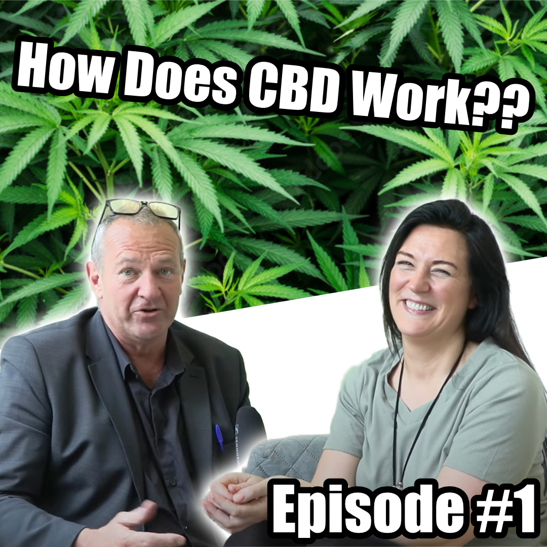Episode 1 of The CBD Podcast title screen.