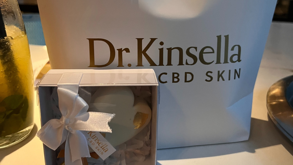 Dr Kinsella Skincare goody bag.