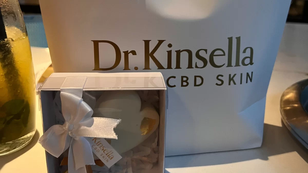 Dr Kinsella Skincare goody bag.